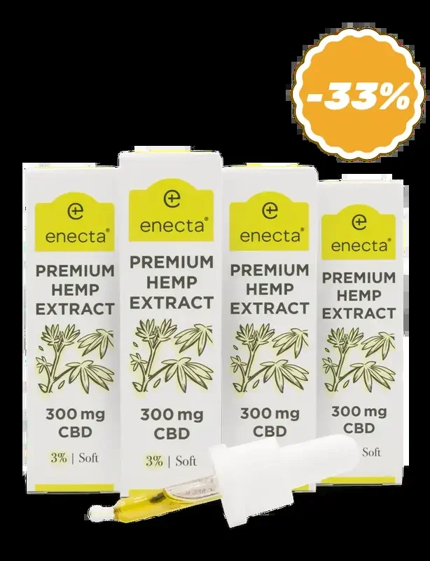 4-pack | Premium Hennep 3% CBD olie | 10 ml
