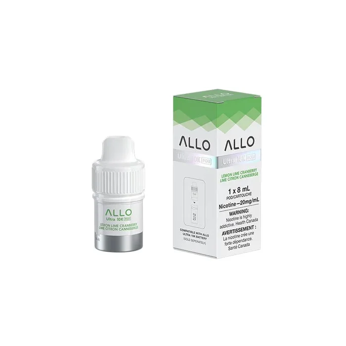 ALLO Ultra 10K Pod – Lemon Lime Cranberry