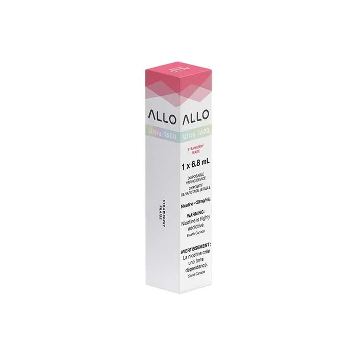 ALLO Ultra 1600 Disposable Vape – Strawberry (ON)