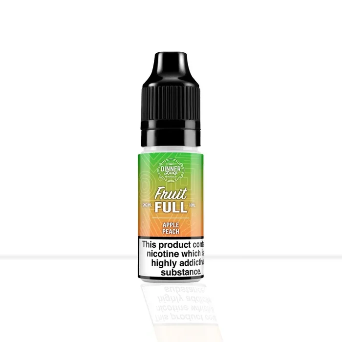 Apple Peach Nic Salt E-Liquid Dinner Lady Fruit Full Bar Salts