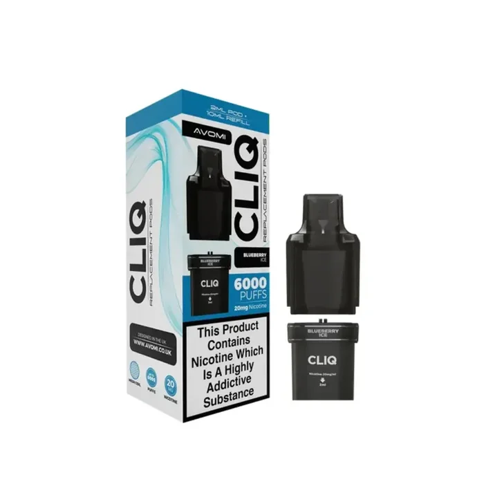 Avomi Cliq 6K Blueberry Ice Refill Pods