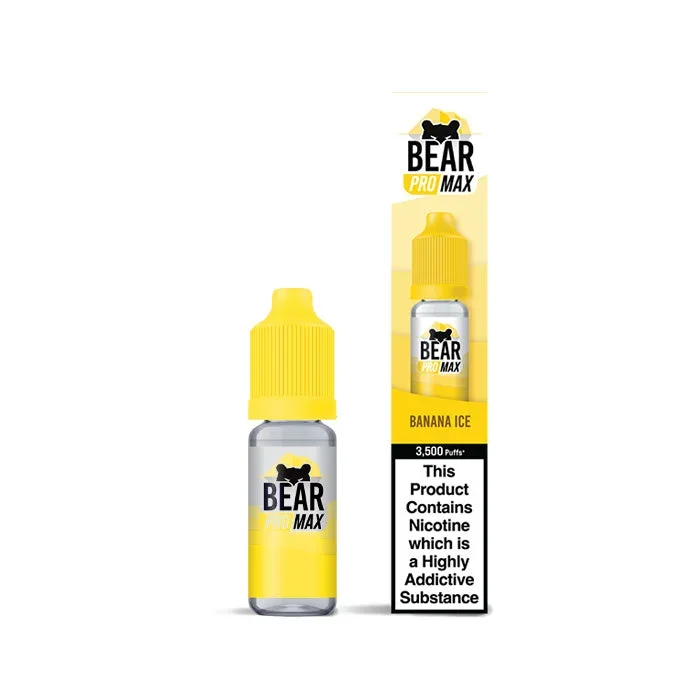 Banana Ice 10ml Nic Salt E-Liquid by Bear Pro Max 3500