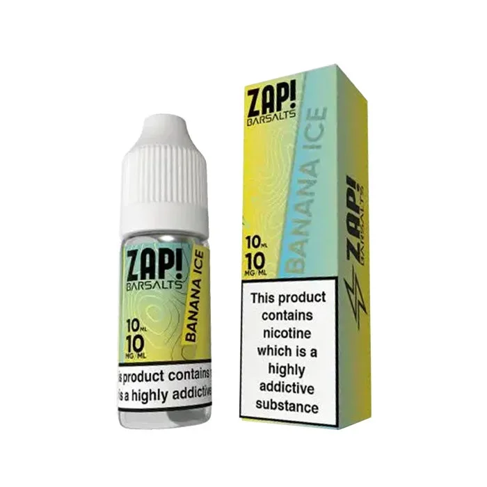 Banana Ice 10ml Nic Salt E-Liquid by Zap! Bar Salts