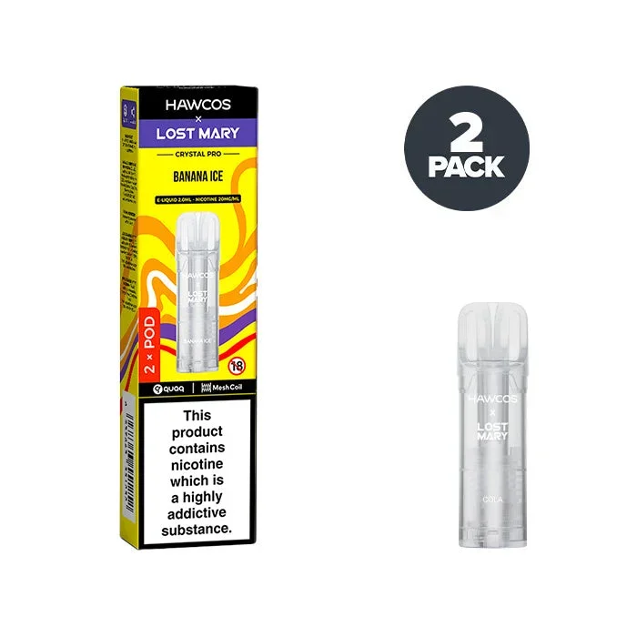 Banana Ice Hawcos X Lost Mary Crystal Pro Prefilled Pods