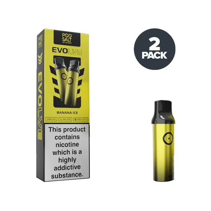 Banana Ice Pod Salt Evolve Pre-Filled Pods