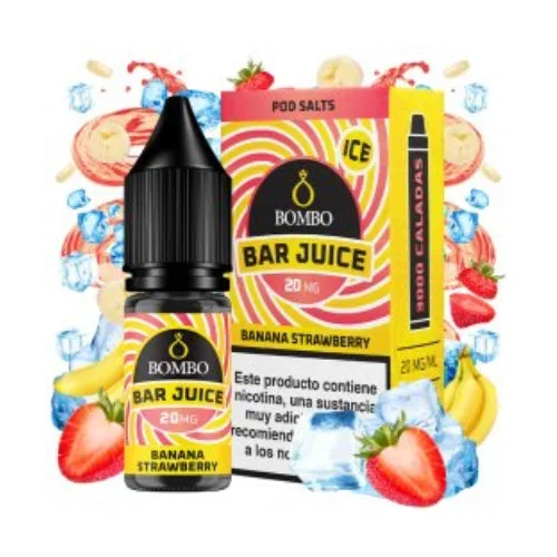 Banana Strawberry Ice 10ml (Sales de nicotina) (Bar Juice by Bombo)