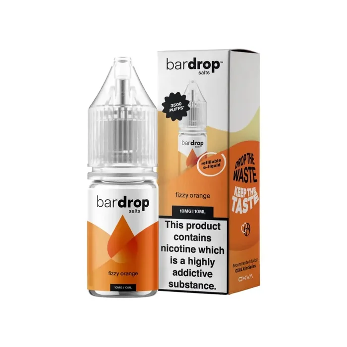Bar Drop Fizzy Orange 10ml Nic Salt E-liquid