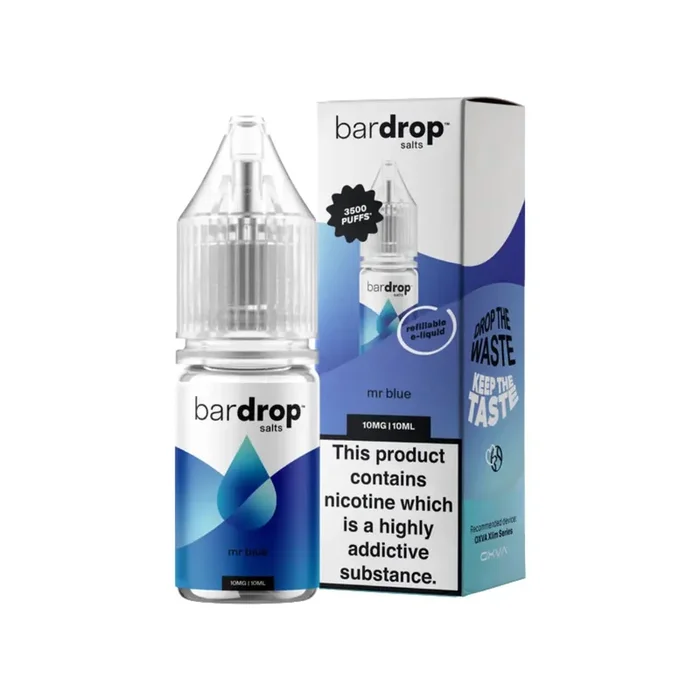 Bar Drop Mr Blue 10ml Nic Salt E-liquid
