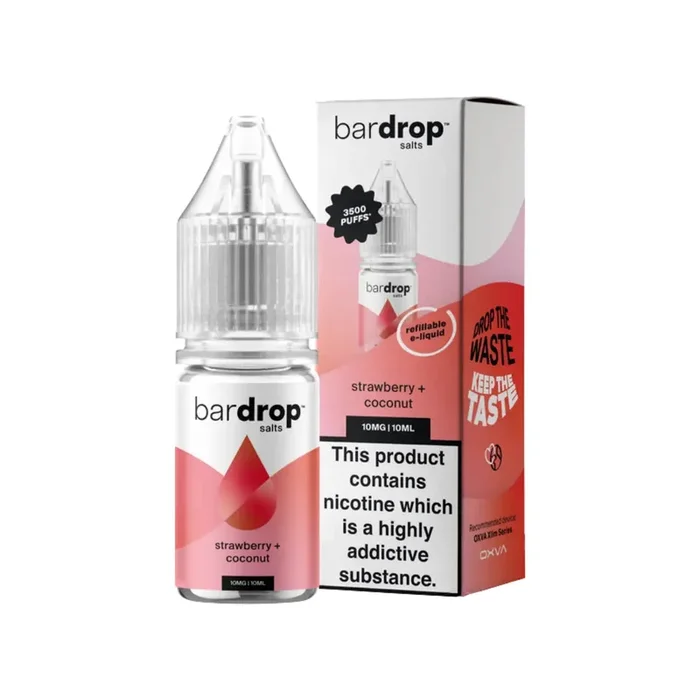 Bar Drop Strawberry Coconut 10ml Nic Salt E-liquid