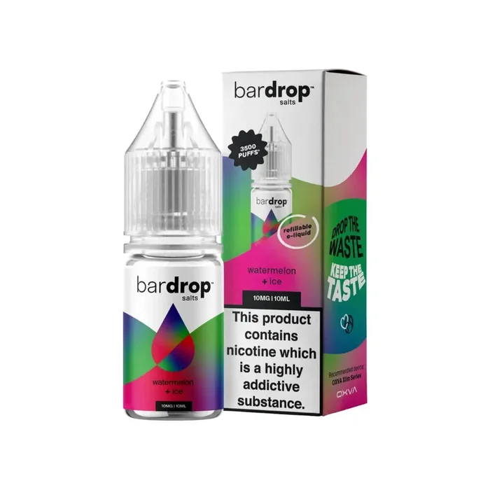 Bar Drop Watermelon Ice 10ml Nic Salt E-liquid