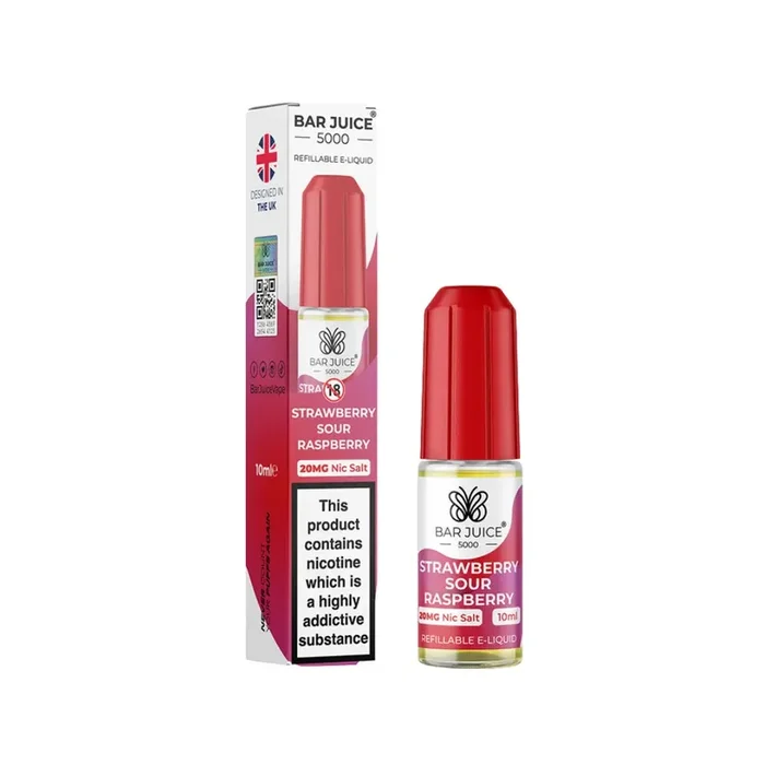 Bar Juice 5000 Strawberry Sour Raspberry Nic Salt