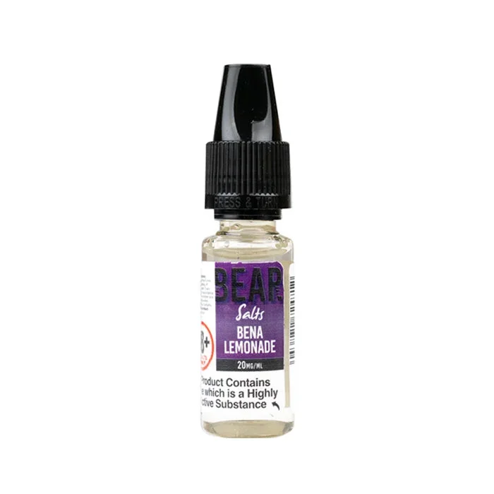 Bear Salts Bena Lemonade 10ml Nic Salt E-Liquid