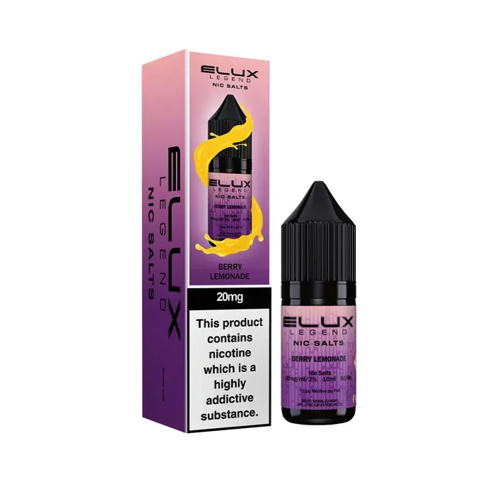 Berry Lemonade 10ml Nic Salt E-Liquid by Elux Legend