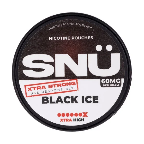 Black Ice (Extra Strong) Nicotine Pouches by SNÜ