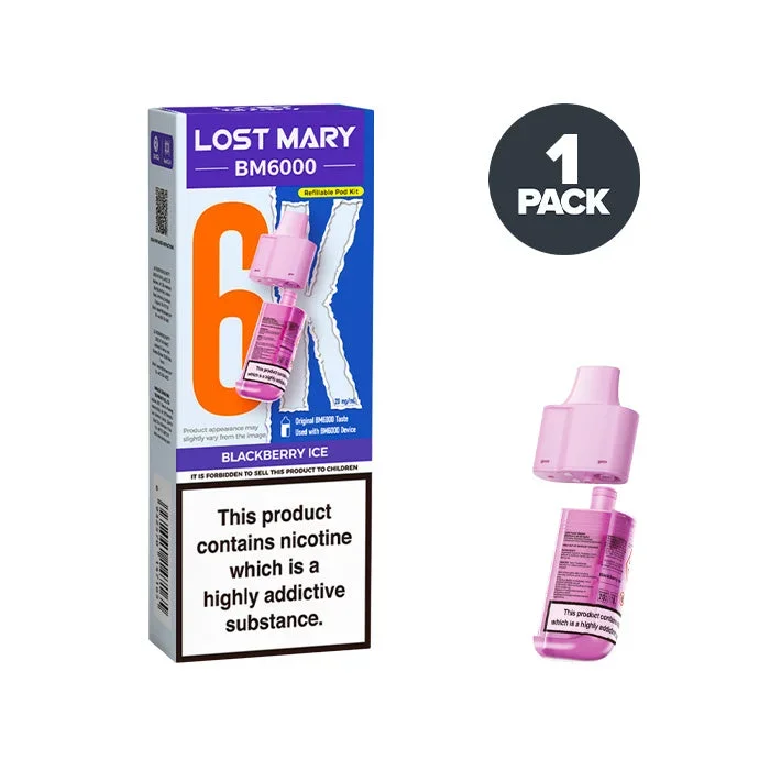 Blackberry Ice Lost Mary BM6000 Refill Pack