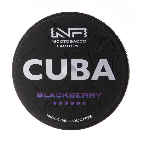 Blackberry Nicotine Pouches by Cuba Black
