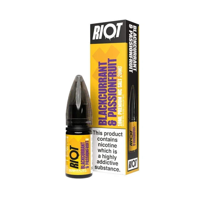 Blackcurrant & Passionfruit Nic Salt by Riot X