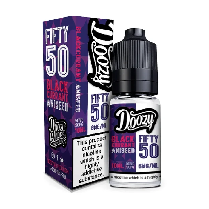 Blackcurrant Aniseed Fifty 50 E-Liquid by Doozy