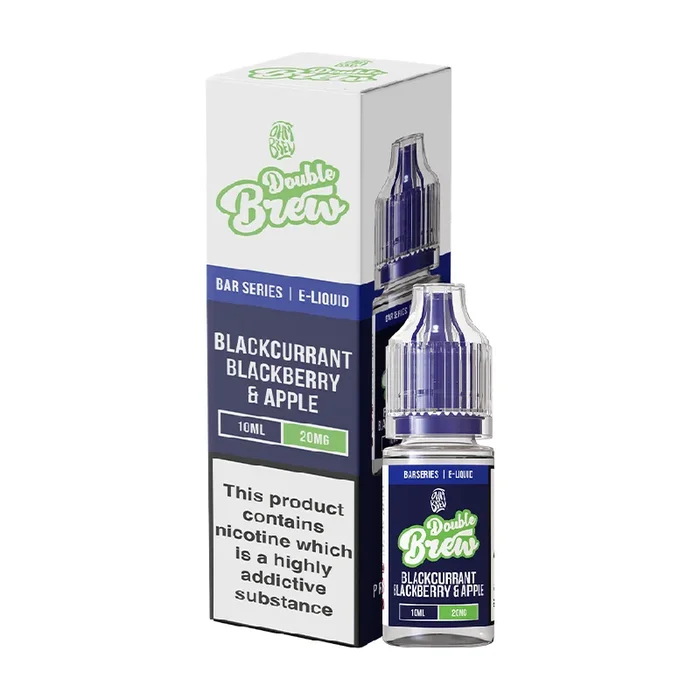 Blackcurrant Blackberry & Apple Nic Salt E-Liquid by Double Brew