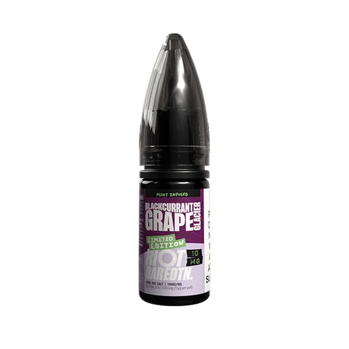 Blackcurrant Grape Glacier Limited Edition Nic Salt E-Liquid by Riot Bar EDTN