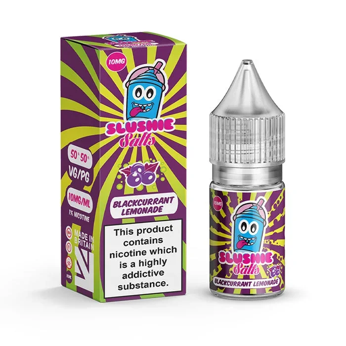 Blackcurrant Lemonade 10ml Nic Salt E-Liquid by Slushie Salts