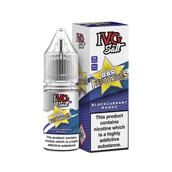 Blackcurrant Mango 10ml Nic Salt E-Liquid by IVG Bar Favourites