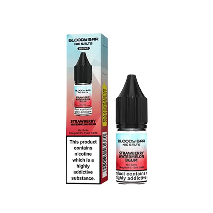 Bloody Bar Strawberry Watermelon Bgum 10ml Nic Salt E-liquid
