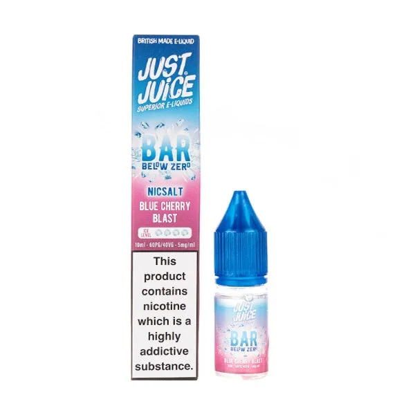 Blue Cherry Blast Bar Below Zero Nic Salt E-Liquid by Just Juice