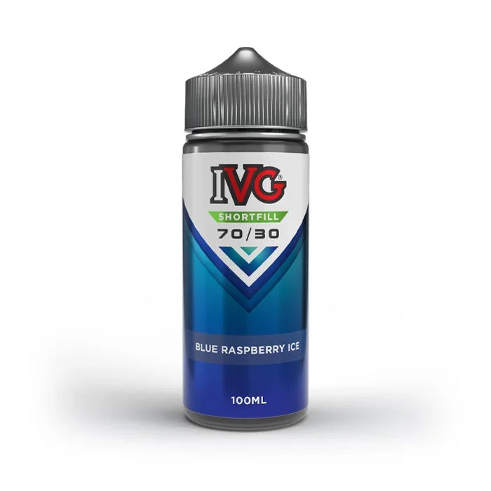 Blue Raspberry Ice 100ml Shortfill E-Liquid by IVG
