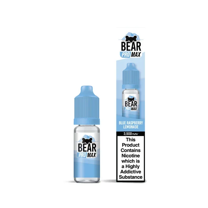 Blue Raspberry Lemonade 10ml Nic Salt E-Liquid by Bear Pro Max 3500