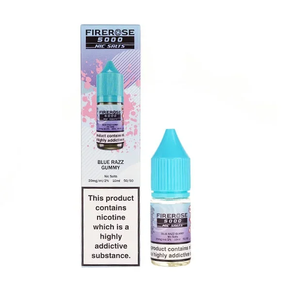 Blue Razz Gummy Nic Salt E-Liquid by Elux Firerose 5000