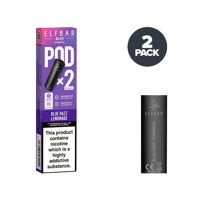 Blue Razz Lemonade Elf Bar 4 in 1 Prefilled Pods