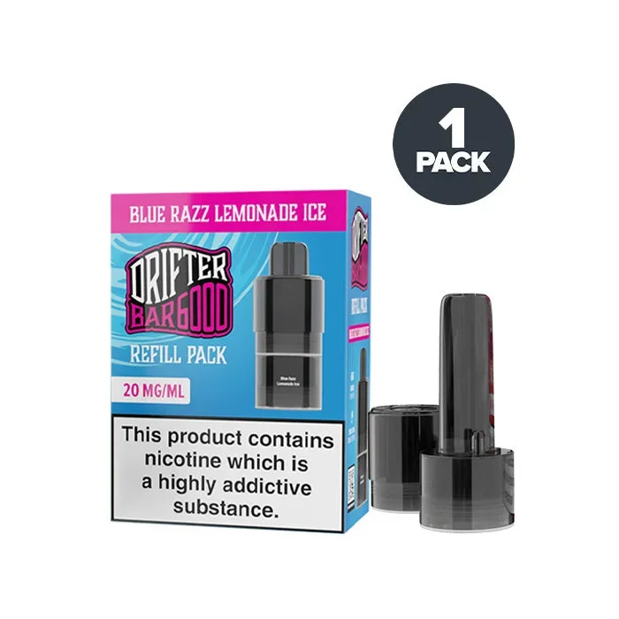 Blue Razz Lemonade Ice Drifter Bar 6000 Pre-filled Pods