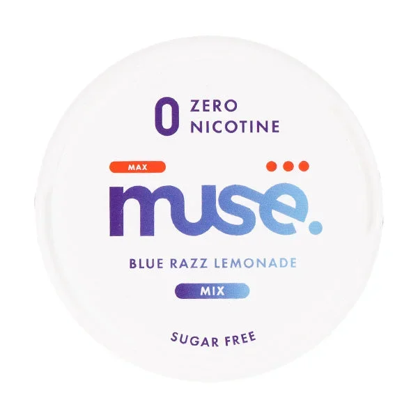 Blue Razz Lemonade Zero Nicotine Pouches by Muse