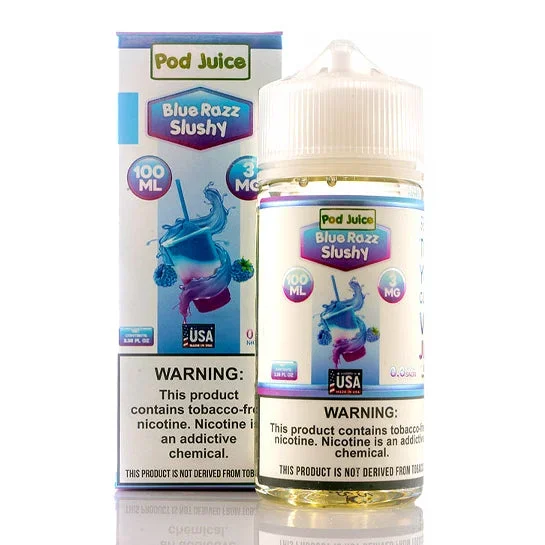 Blue Razz Slushy – Pod Juice E-Liquid (100 ml)