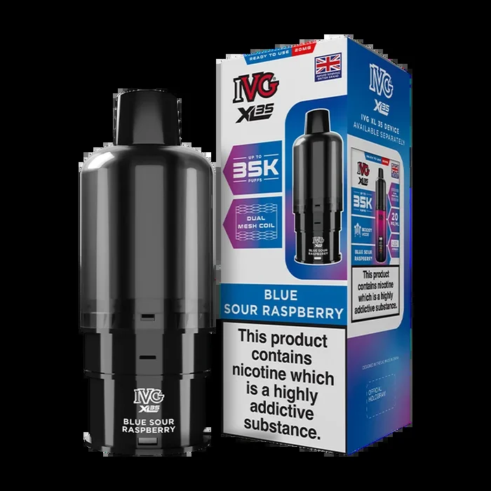 Blue Sour Raspberry IVG XL35 Refill Pack