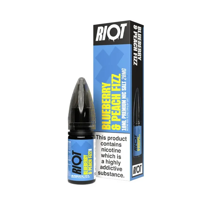 Blueberry & Peach Fizz Nic Salt by Riot X