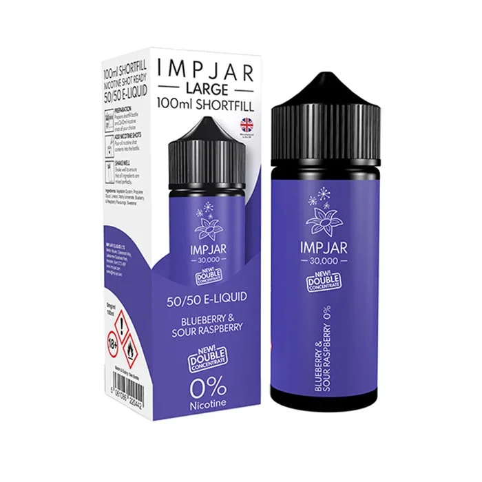 Blueberry & Sour Raspberry 100ml Shortfill by Imp Jar Large