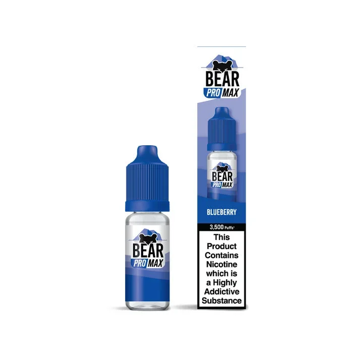Blueberry 10ml Nic Salt E-Liquid by Bear Pro Max 3500