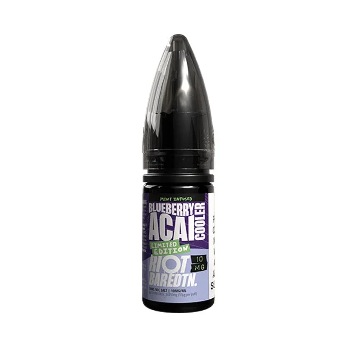 Blueberry Acai Cooler Limited Edition Nic Salt E-Liquid by Riot Bar EDTN