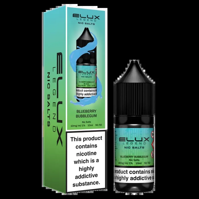 Blueberry Bubblegum Nic Salt by Elux 10ml
