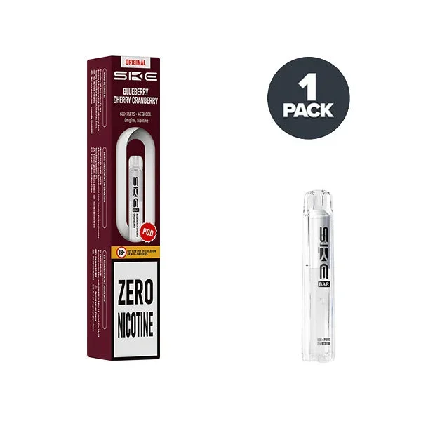 Blueberry Cherry Cranberry SKE Bar 600 Zero Nicotine Prefilled Pods