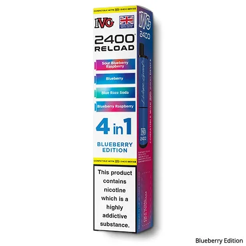 Blueberry Edition Prefilled Pods by IVG 2400