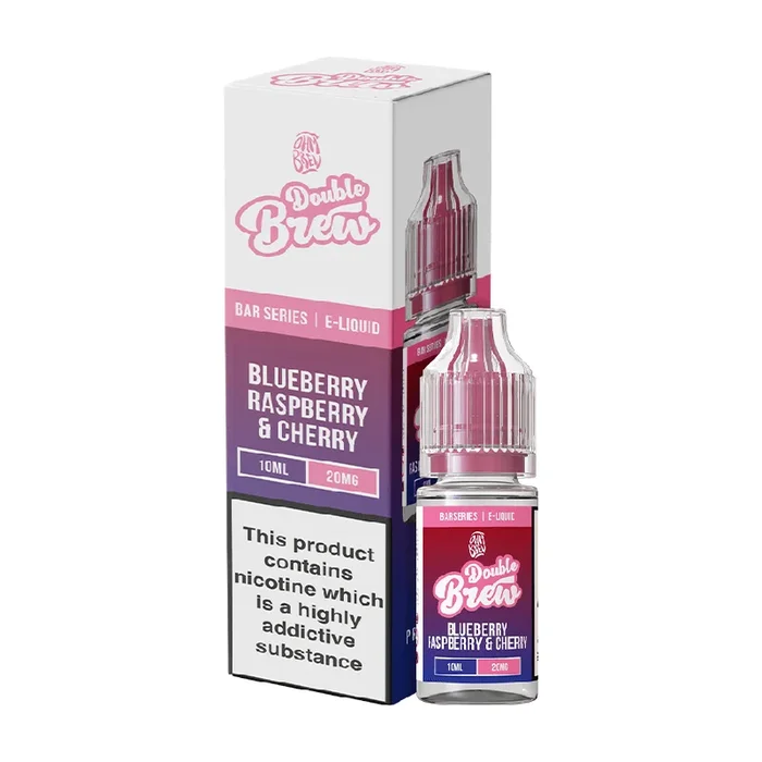 Blueberry Raspberry & Cherry Nic Salt E-Liquid by Double Brew