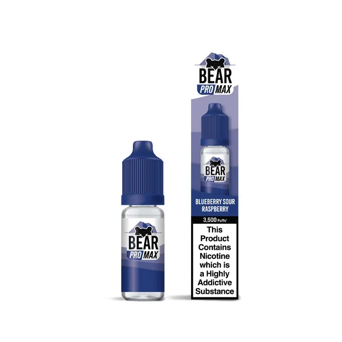 Blueberry Sour Raspberry 10ml Nic Salt E-Liquid by Bear Pro Max 3500