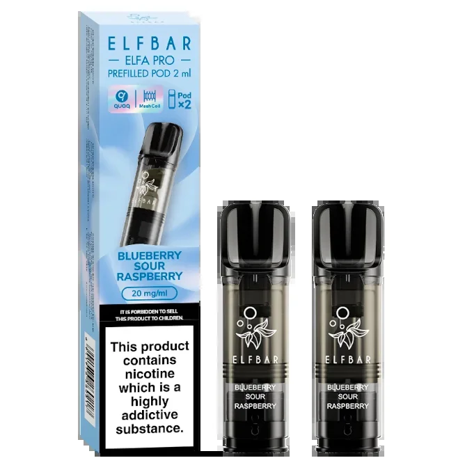 Blueberry Sour Raspberry Elfbar Elfa Pro Pods