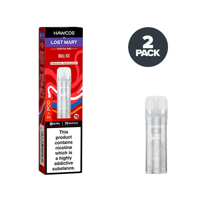 Bull Ice Hawcos X Lost Mary Crystal Pro Prefilled Pods