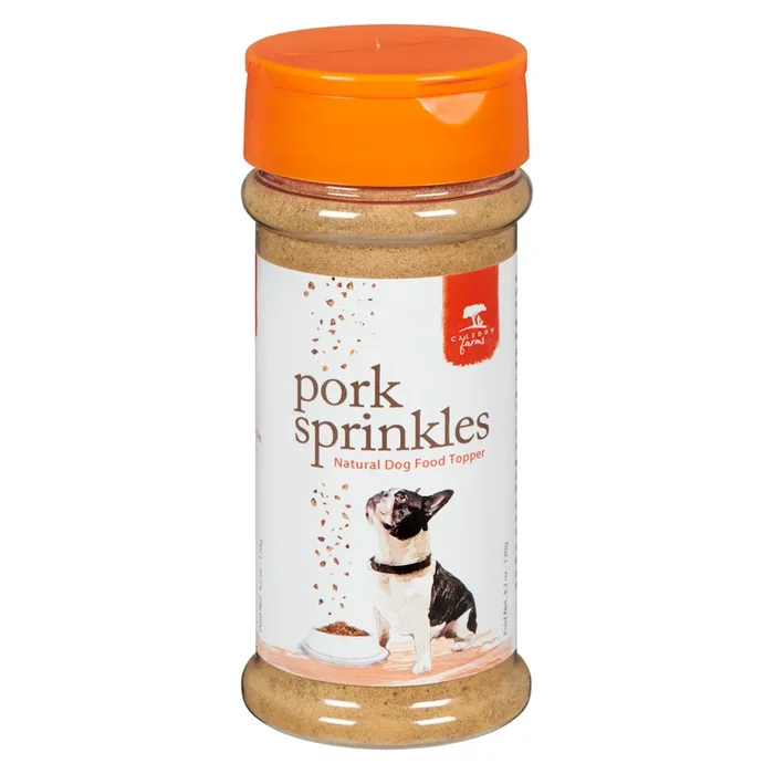 Caledon Farms Garniture de Nourriture Naturelle pour Chien Poudre de Porc, 120 g