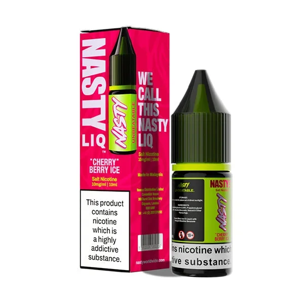 Cherry Berry Ice Nastyliq Vape Juice by Nasty Juice