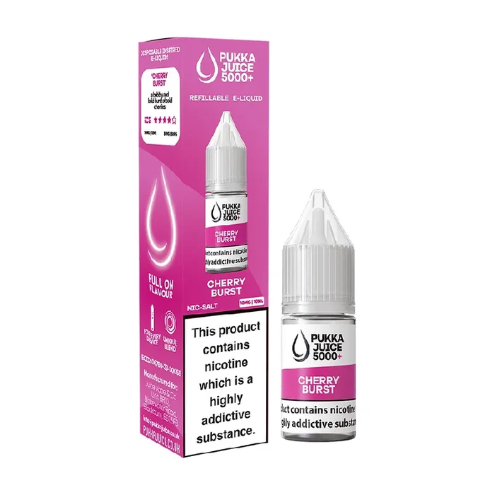Cherry Burst Pukka Juice 5000 Vape Liquid